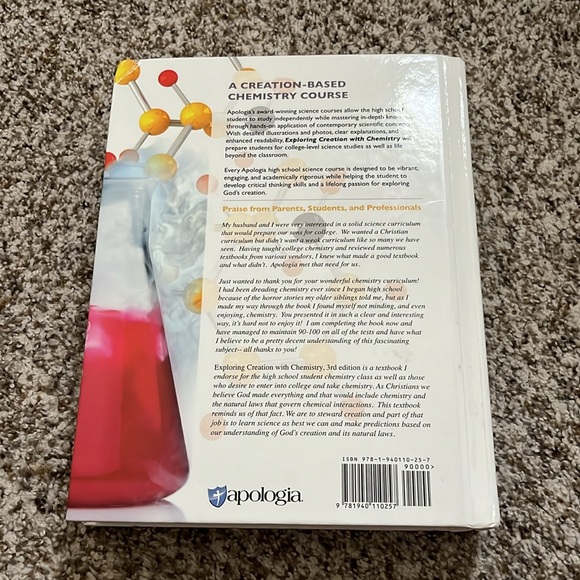 Exploring Creation with Chemistry Textbook, 3rd Edition - Picture 5 of 5